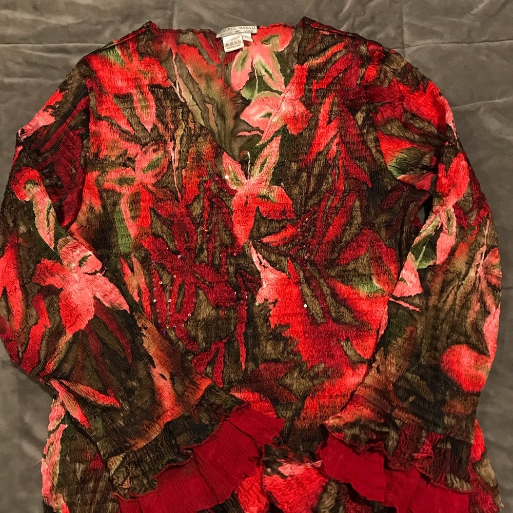 Alberto Makali Sequin Patterned Pullover - image 2